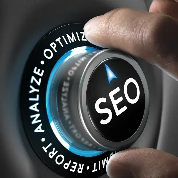 Teknisk SEO (2024) 2 En knap hvor der står teknisk SEO optimering, som man kan skrue op for