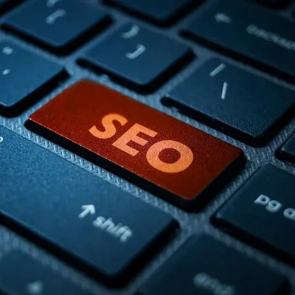 Teknisk SEO (2024) 1 SEO knap på et tastatur, som viser teknisk SEO analyse